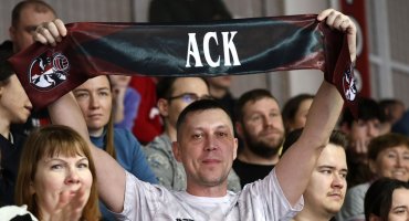 Болельщики матча АСК - МГТУ