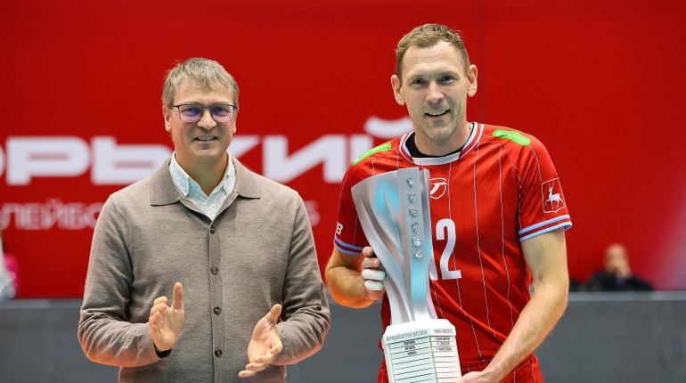 Михаил Щербаков - лучший игрок ноября в Нижнем Новгороде блокирующий волейбольного клуба «Горький»!