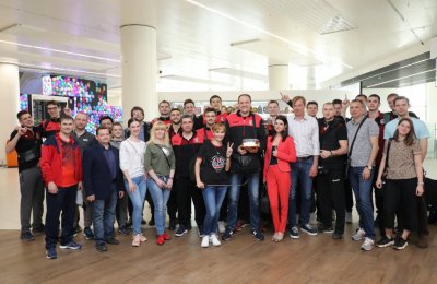 Нижегородских чемпионов встретили в аэропорту